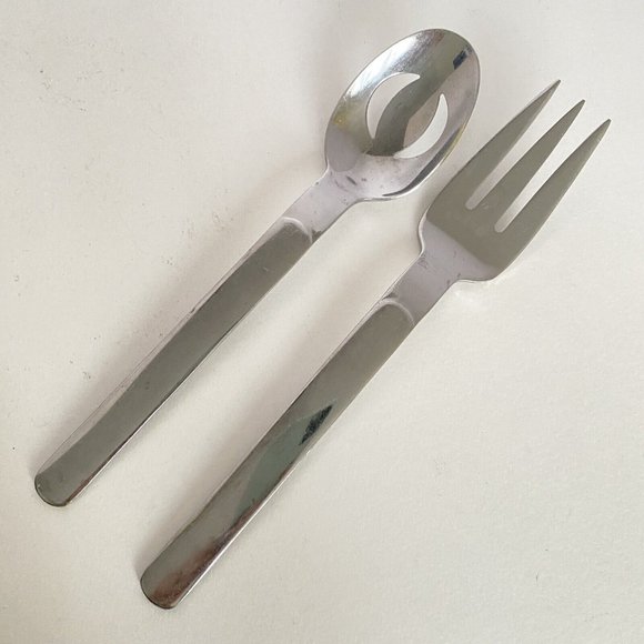 Reed Barton Select Middleberg Marlborough Stainless Steel Serving Spoon Fork 9in - Picture 1 of 7